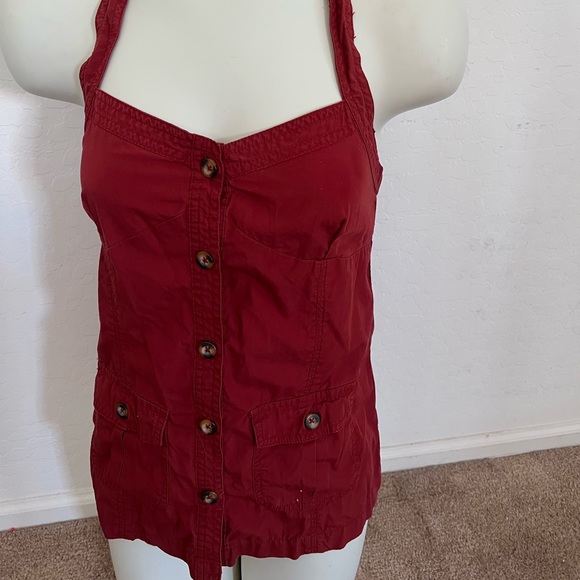 Halter Tie Buttons Up - Picture 2 of 4